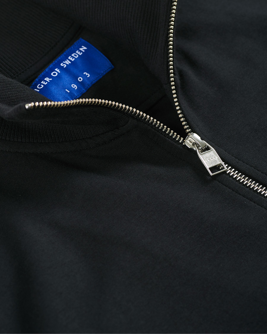 Herre | Gensere | Tiger of Sweden | Navra Cotton Zip Black