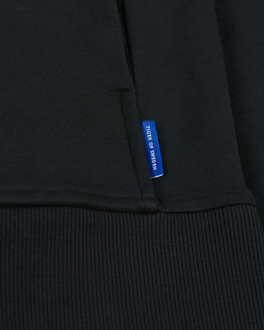 Herre | Gensere | Tiger of Sweden | Navra Cotton Zip Black