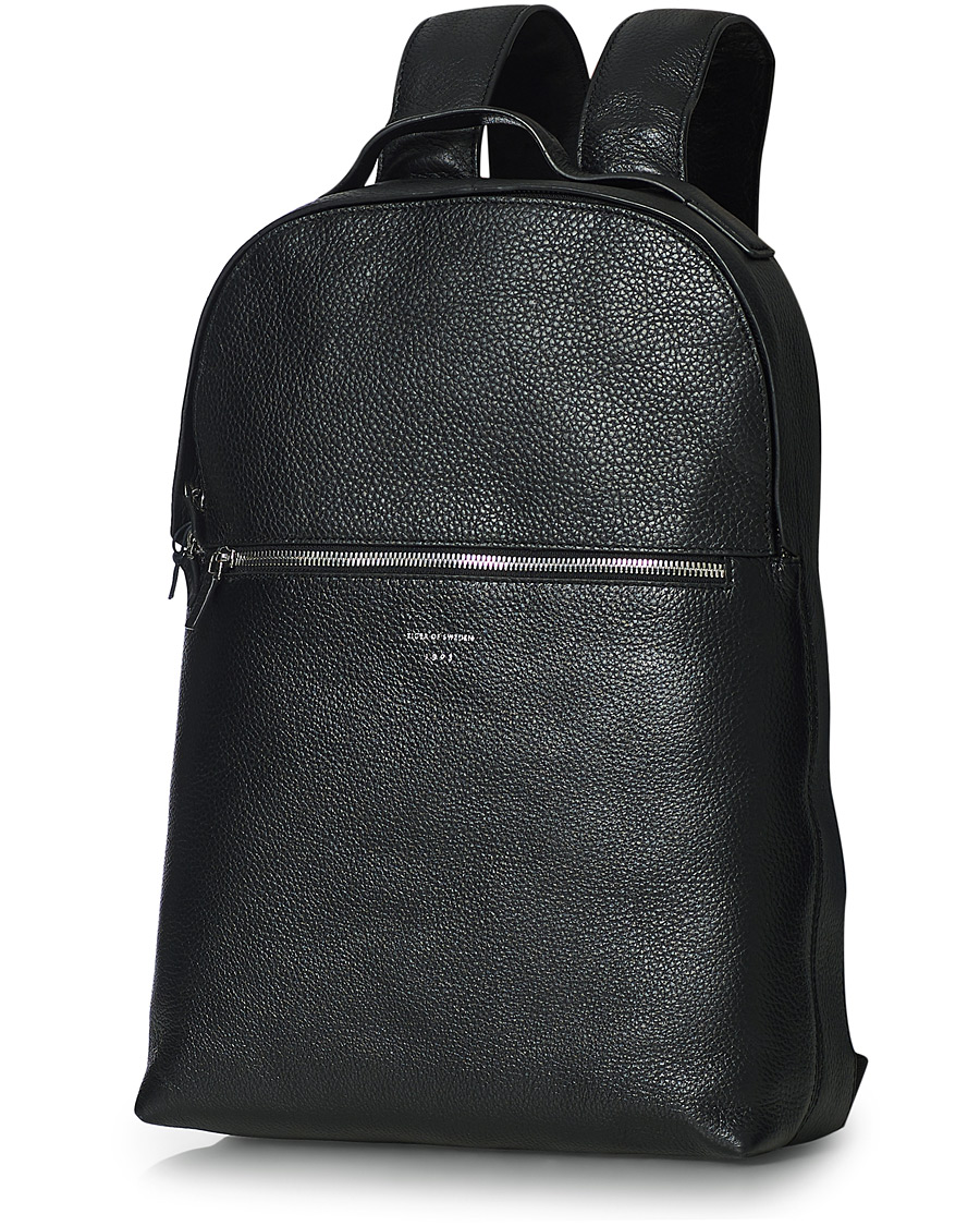 Herre | Tiger of Sweden Banda Leather Backpack Black | Tiger of Sweden | Banda Leather Backpack Black