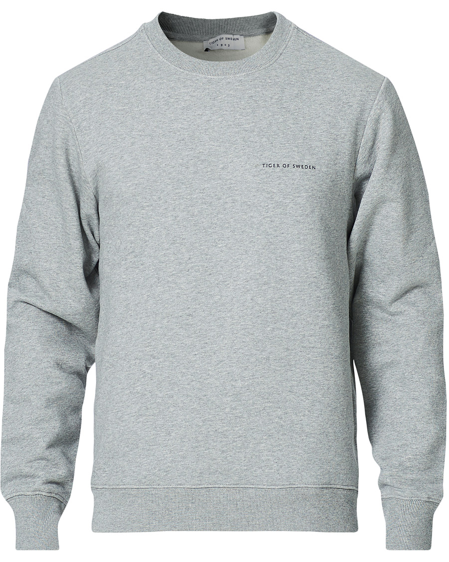 Herre | Gensere | Tiger of Sweden | Emerson Cotton Sweatshirt Mid Grey Mel