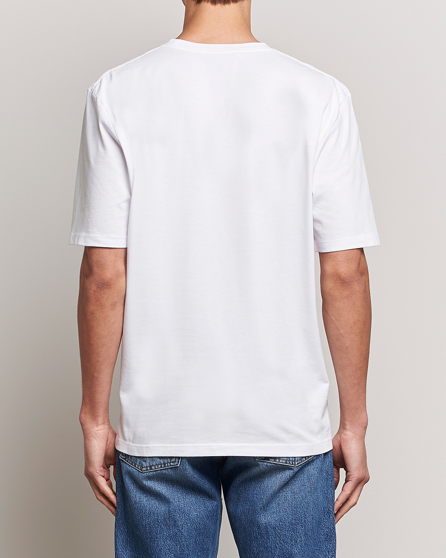Herre | T-Shirts | Tiger of Sweden | Pro Cotton Logo Tee Bright White