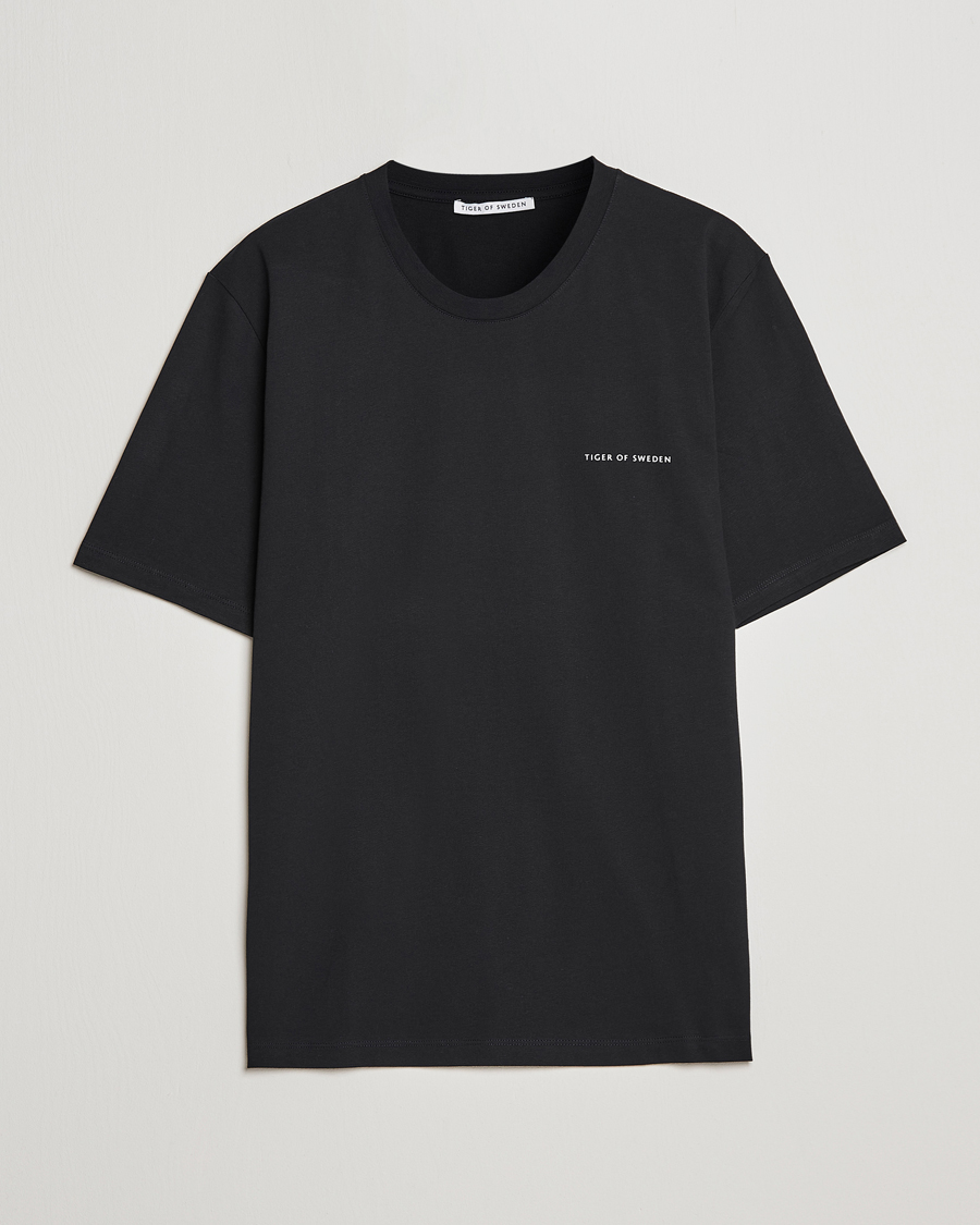 Herre | T-Shirts | Tiger of Sweden | Pro Cotton Logo Tee Black