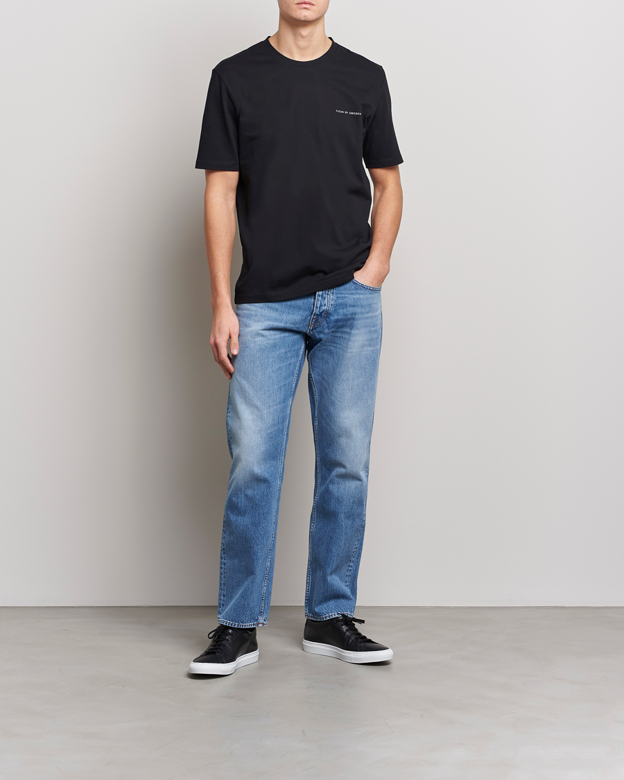 Herre | T-Shirts | Tiger of Sweden | Pro Cotton Logo Tee Black