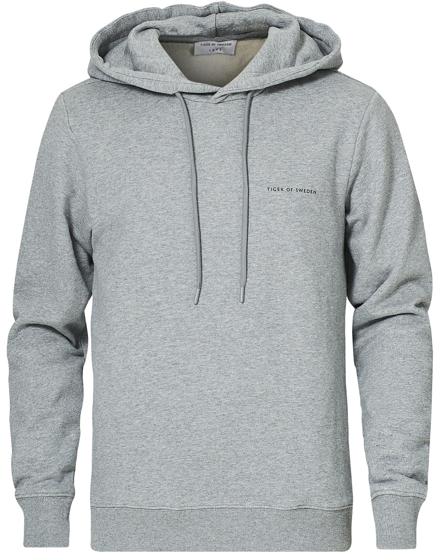 Herre | Gensere | Tiger of Sweden | Dominick Cotton Hoodie Mid Grey Mel