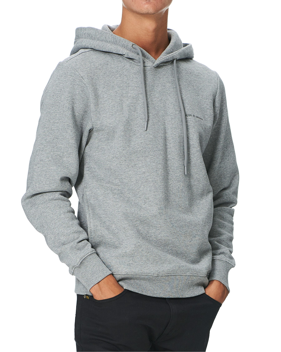 Herre | Gensere | Tiger of Sweden | Dominick Cotton Hoodie Mid Grey Mel