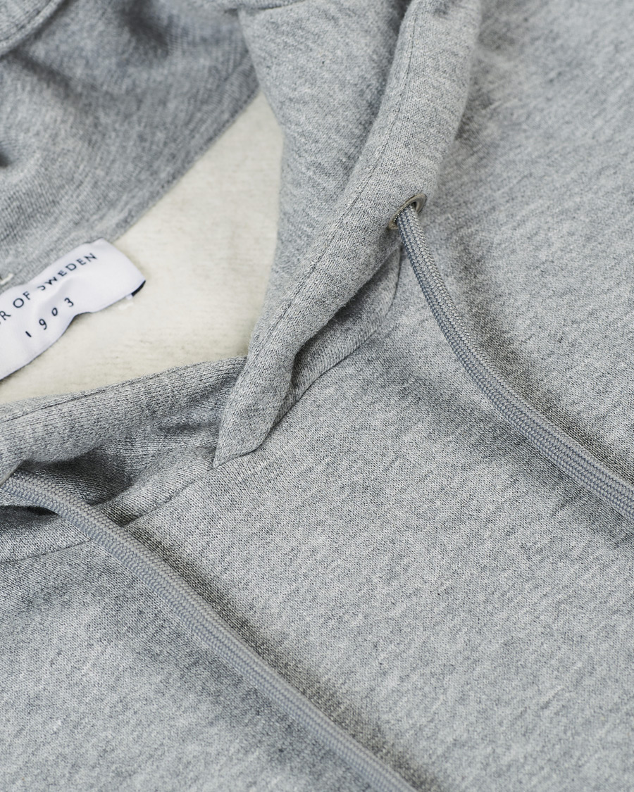 Herre | Gensere | Tiger of Sweden | Dominick Cotton Hoodie Mid Grey Mel