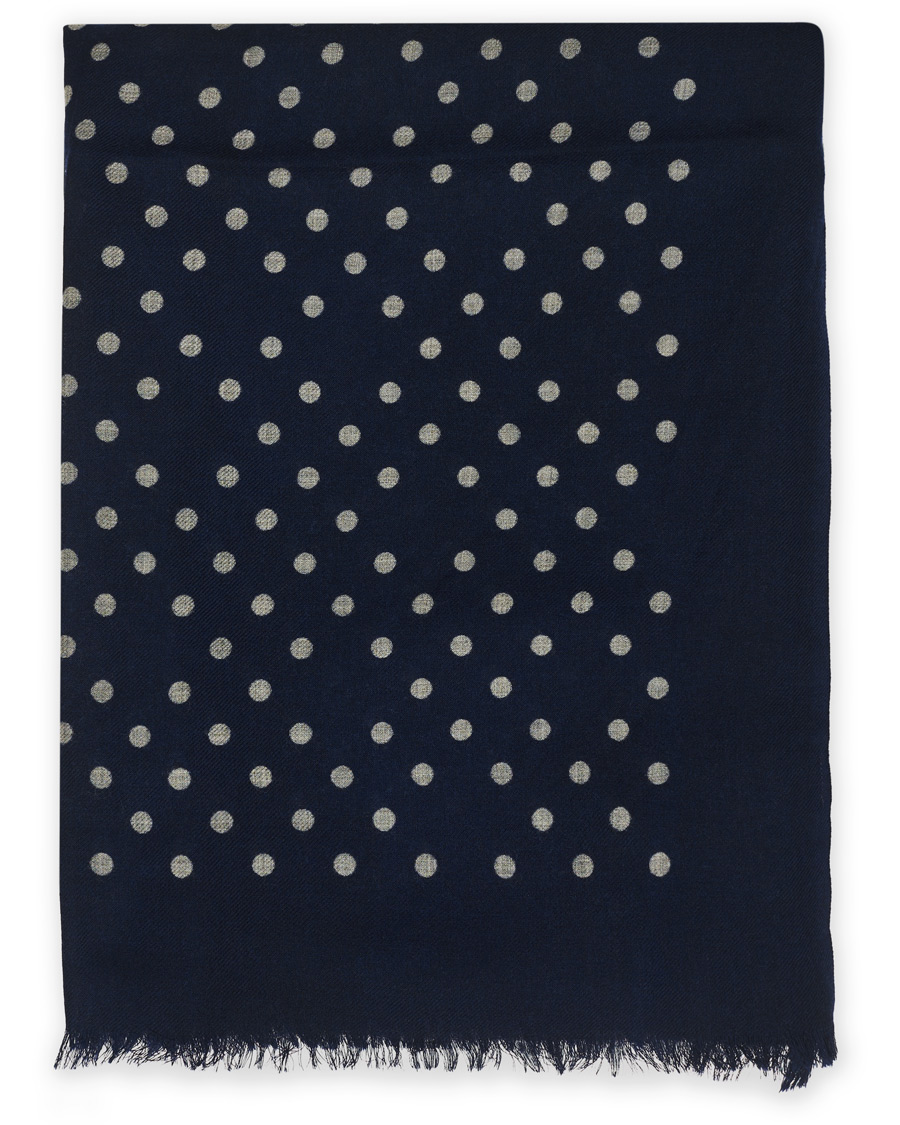 Herre | Altea Printed Dots Scarf Navy | Altea | Printed Dots Scarf Navy