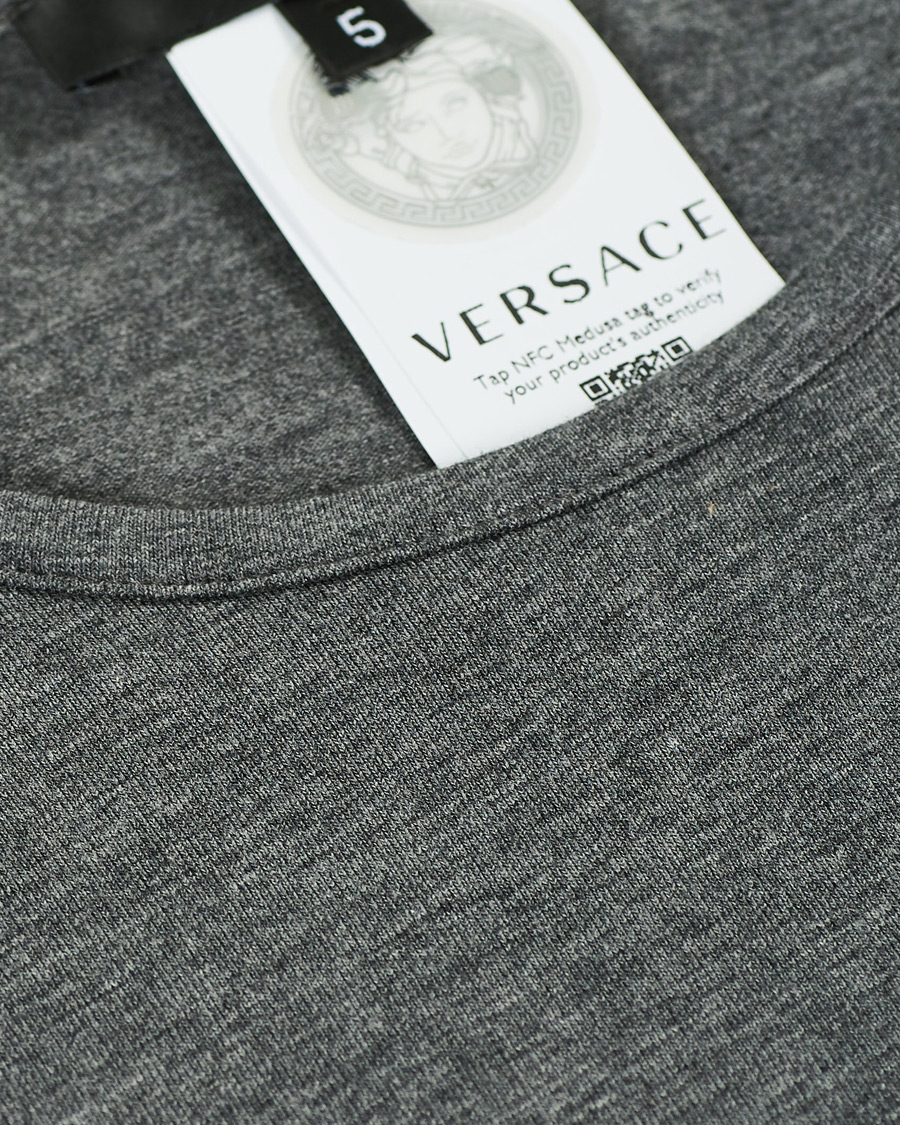 Herre | T-Shirts | Versace | Medusa Tee Grey Melange