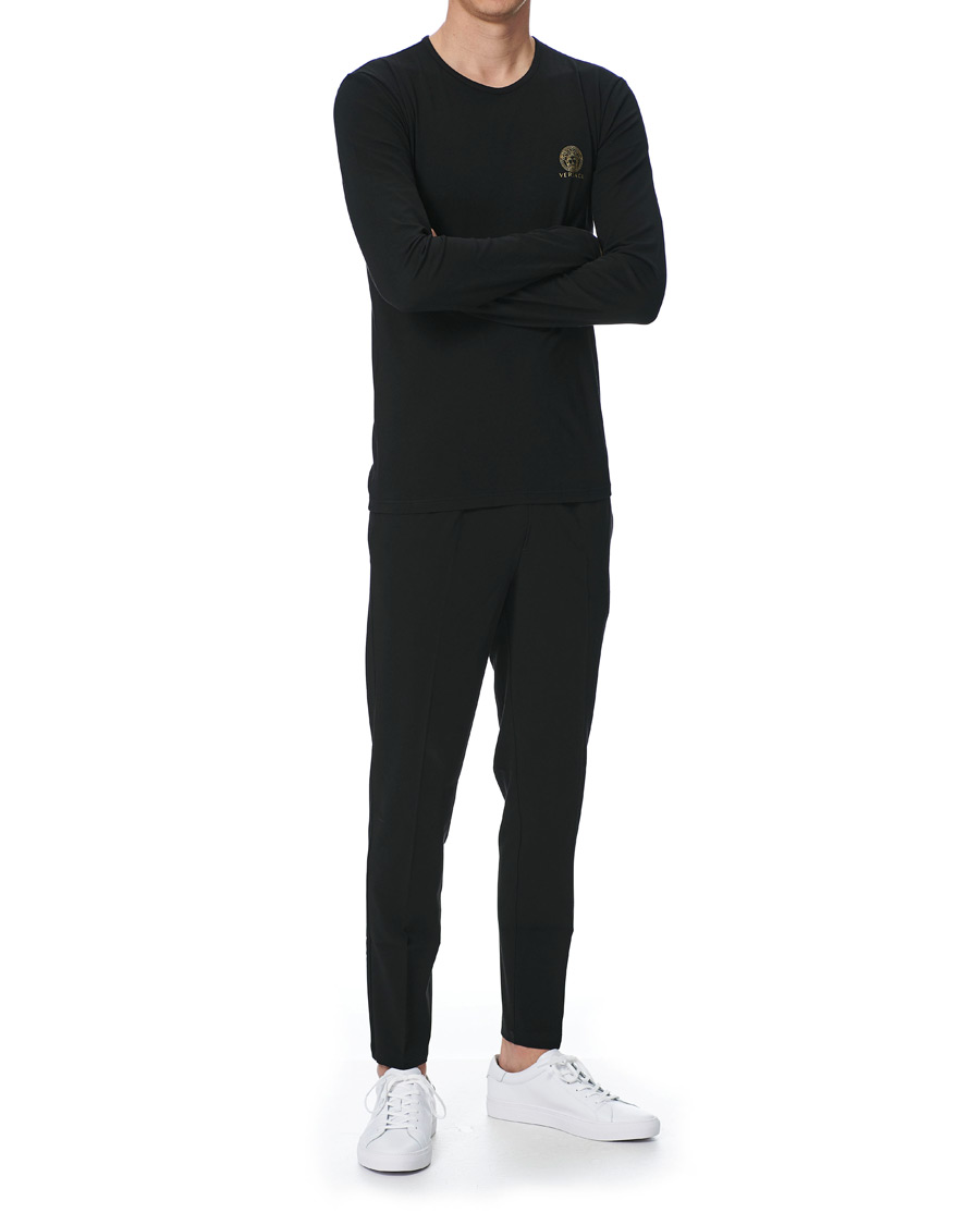 Herre | T-Shirts | Versace | Medusa Long Sleeve Tee Black