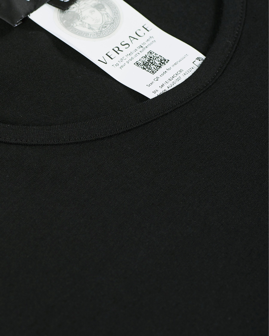 Herre | T-Shirts | Versace | Medusa Long Sleeve Tee Black