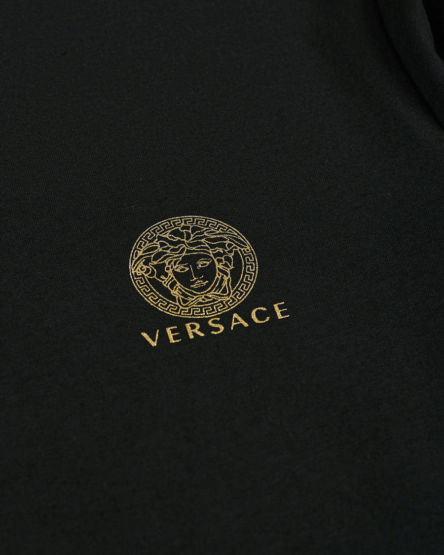Herre | T-Shirts | Versace | Medusa Long Sleeve Tee Black