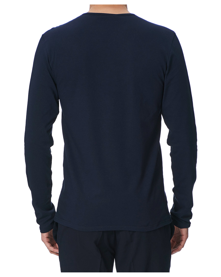 Herre | T-Shirts | Versace | Medusa Long Sleeve Tee Navy