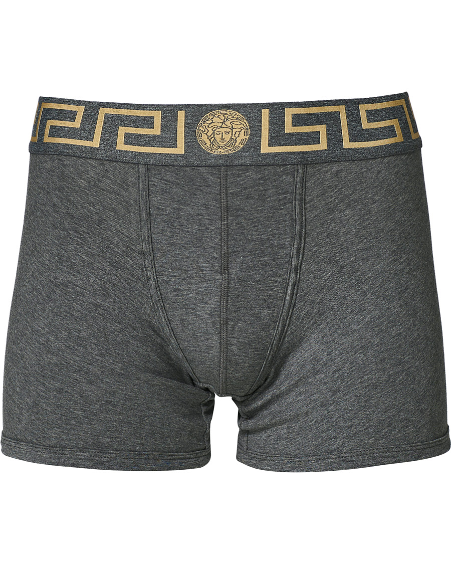 Herre | Undertøy | Versace | Greca Boxer Briefs Grey Melange