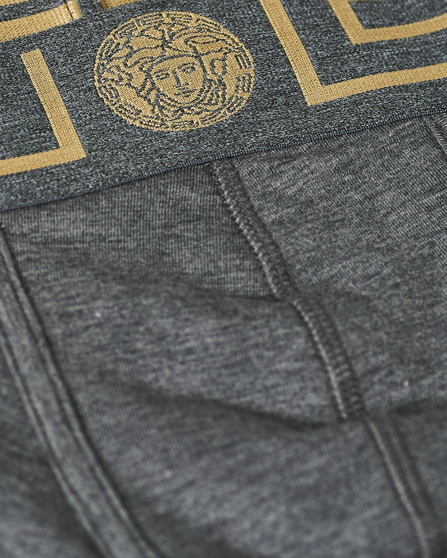 Herre | Undertøy | Versace | Greca Boxer Briefs Grey Melange