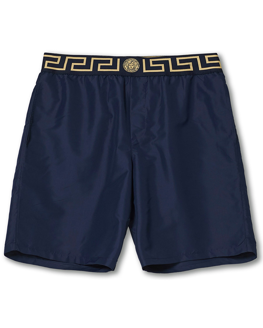 Herre | Badeshorts | Versace | Greca Border Swim Trunks Navy