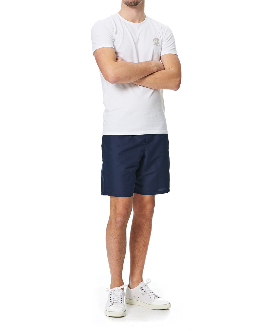 Herre | Badeshorts | Versace | Greca Border Swim Trunks Navy