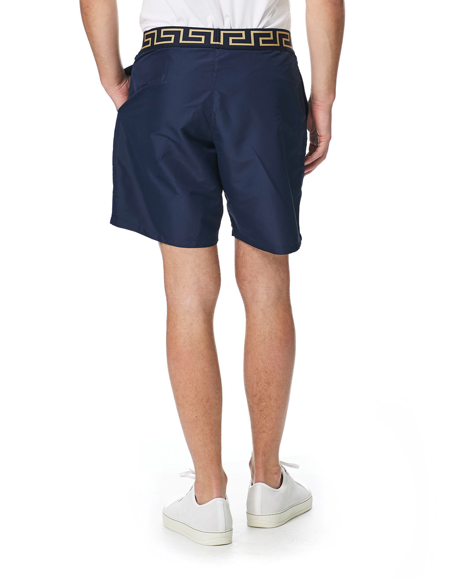 Herre | Badeshorts | Versace | Greca Border Swim Trunks Navy
