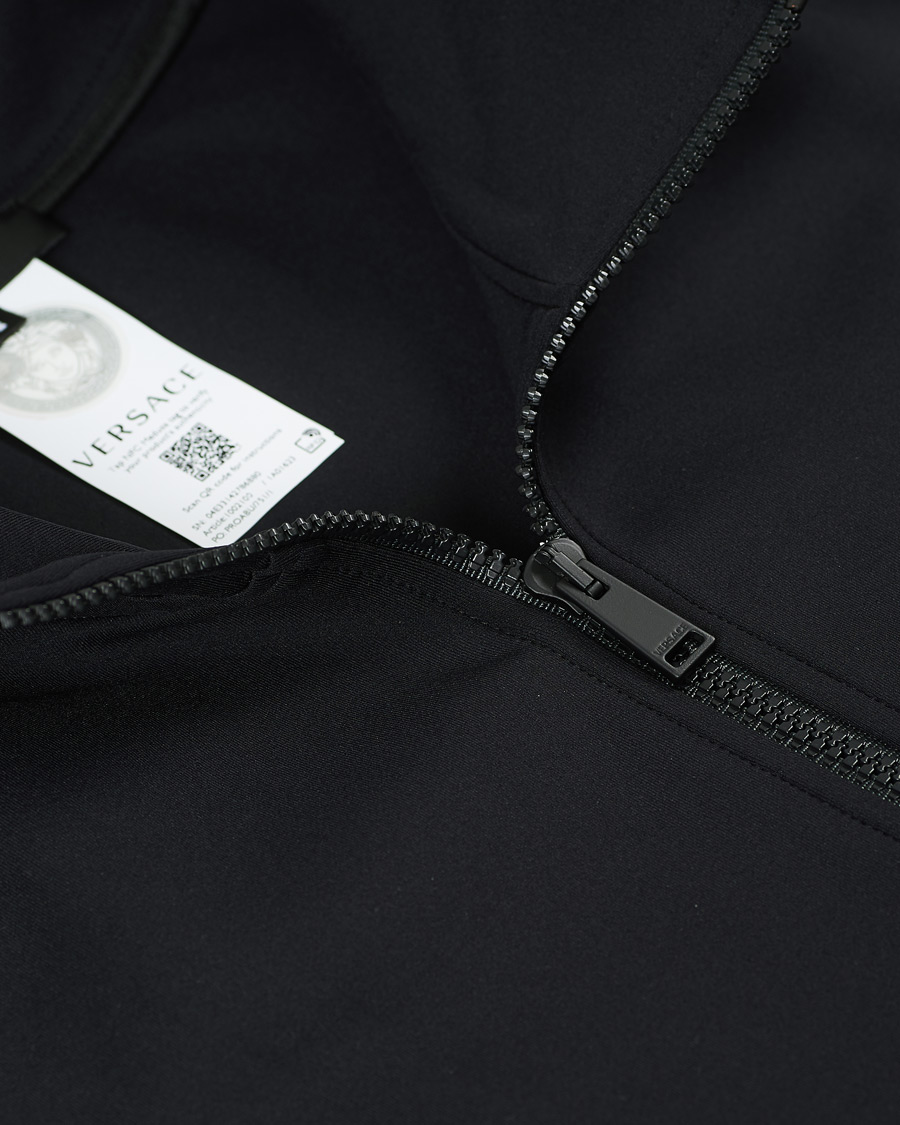 Herre | Gensere | Versace | Monogram Zip Sweater Black
