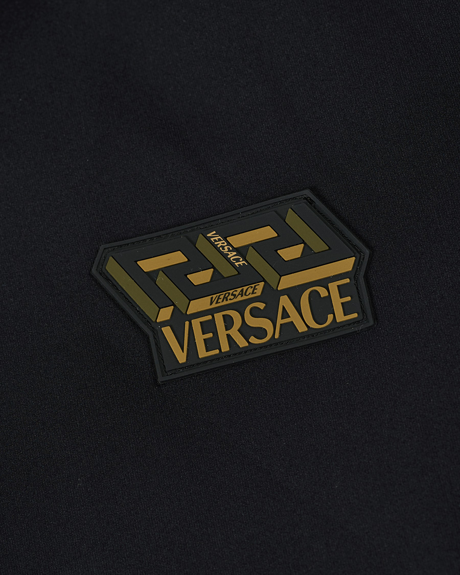 Herre | Gensere | Versace | Monogram Zip Sweater Black