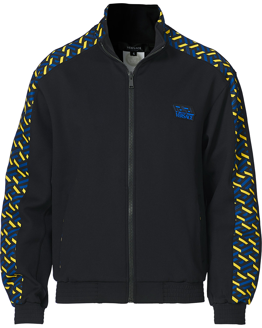 Herre | Gensere | Versace | Monogram Zip Sweater Navy