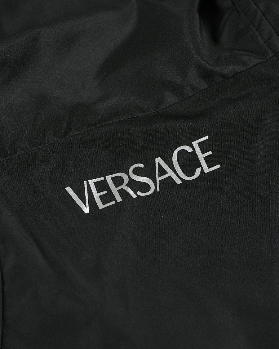 Herre | Jakker | Versace | Monogram Hooded Jacket Black