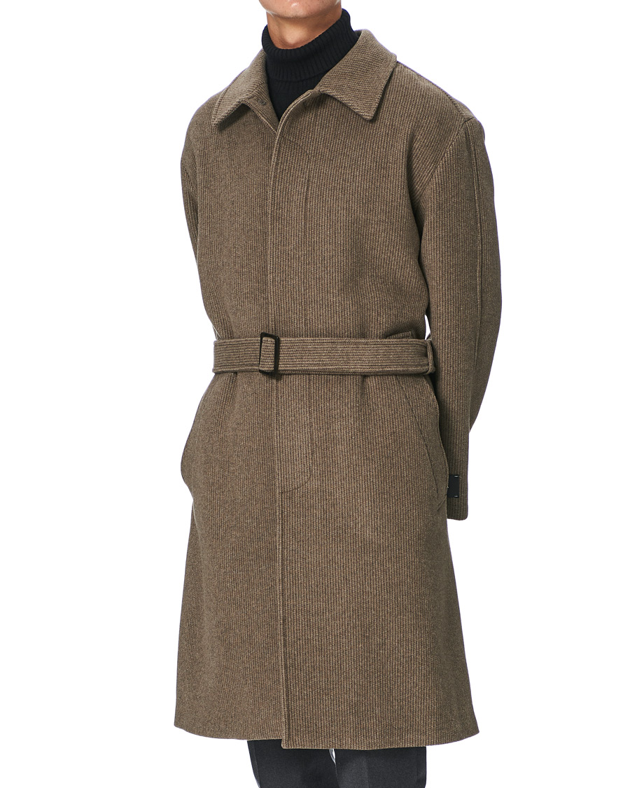 Herre | Jakker | Z Zegna | Belted Wool Coat Brown