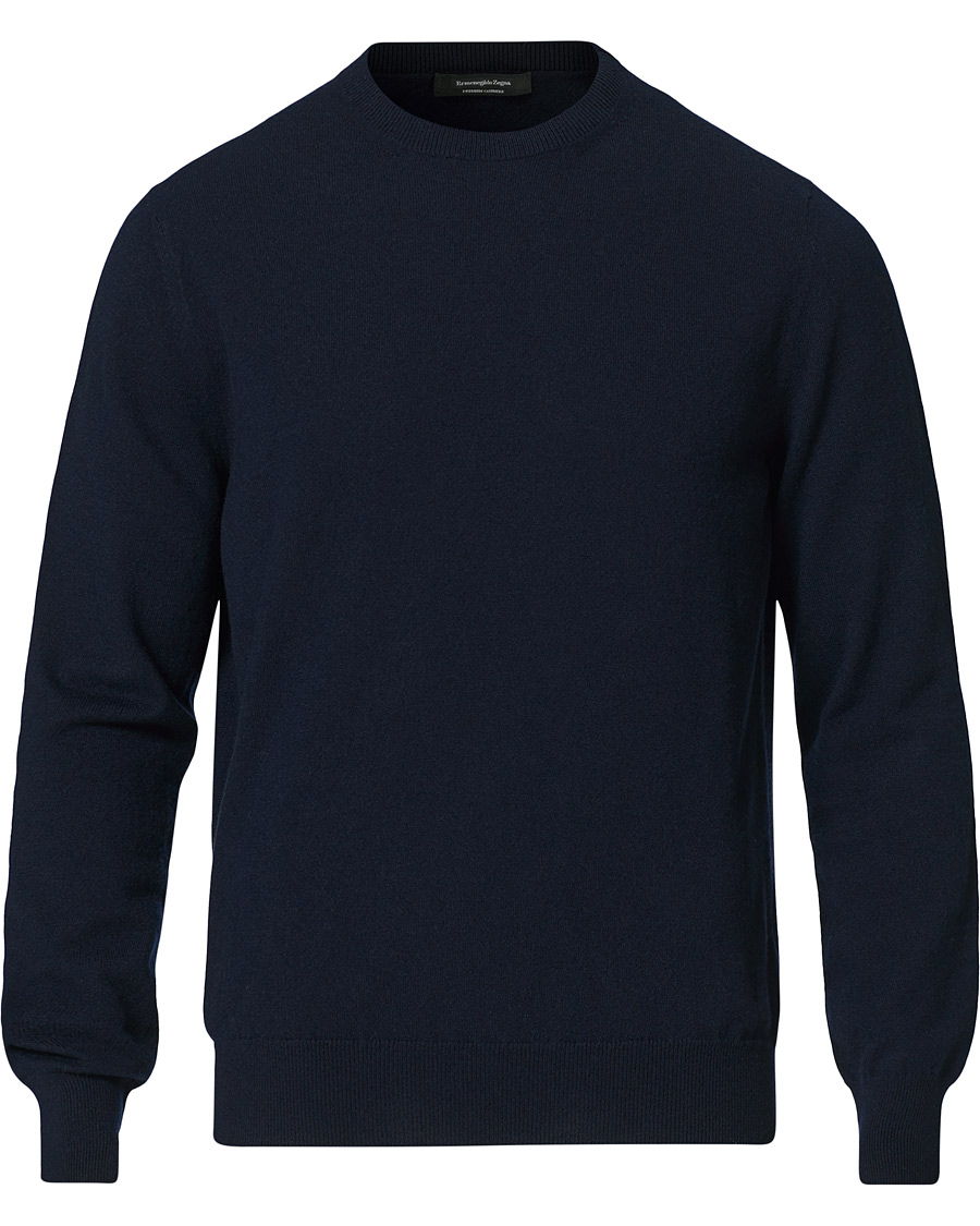Herre | Gensere | Ermenegildo Zegna | Cashmere Crew Neck Sweater Navy