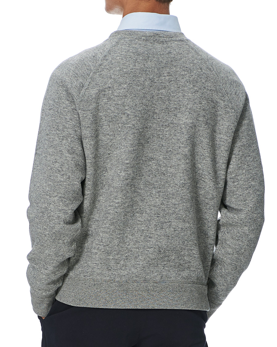 Herre | Gensere | Ermenegildo Zegna | Double Construction Cashmere Sweatshirt Silver Grey