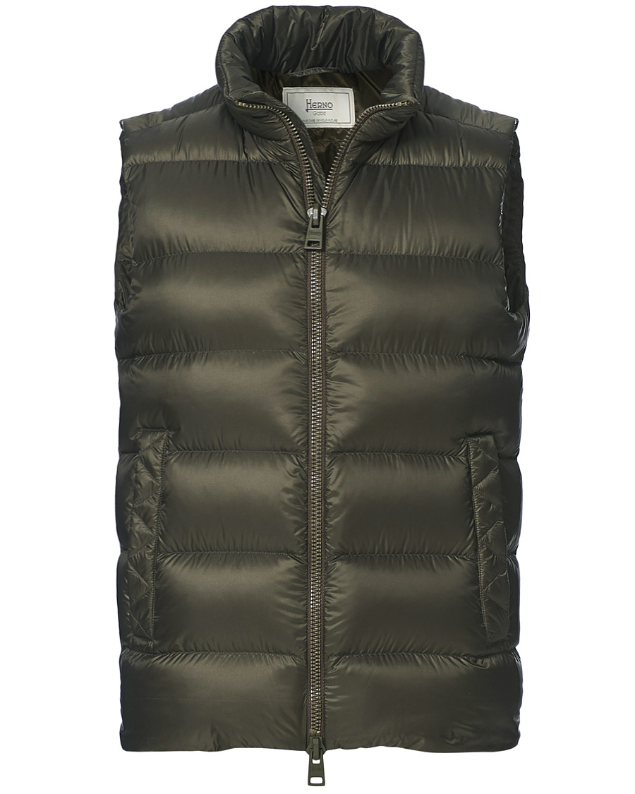 Herre | Jakker | Herno | Globe Down Puffer Gilet Forest Green