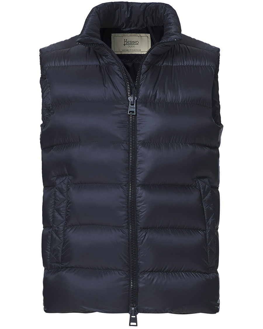 Herre | Jakker | Herno | Globe Down Puffer Gilet Navy