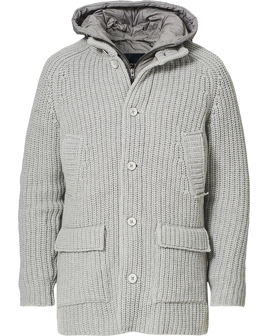 Herre | Jakker | Herno | Pep Cardigan Jacket Grey Melange