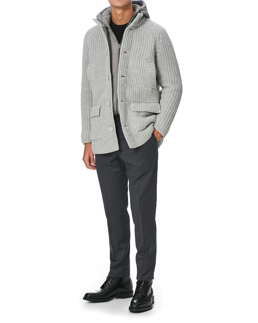 Herre | Jakker | Herno | Pep Cardigan Jacket Grey Melange