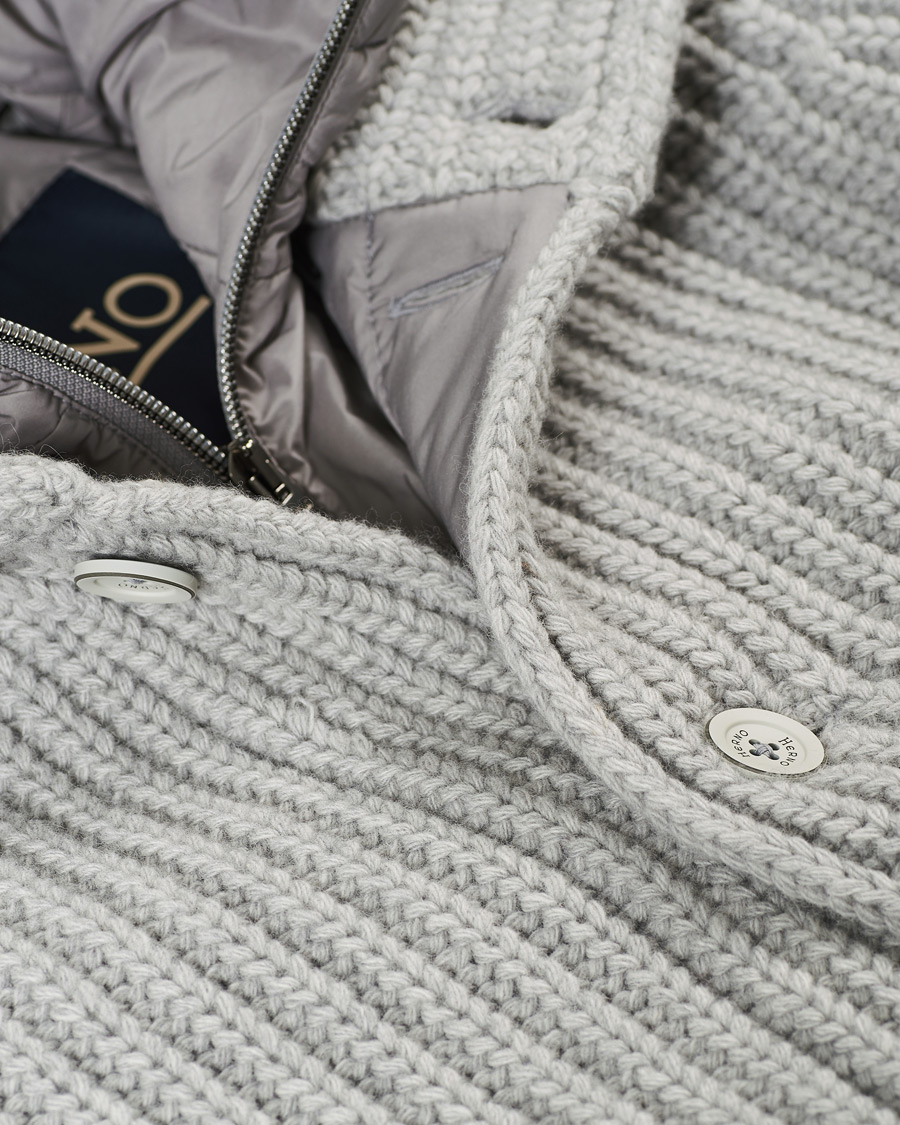 Herre | Jakker | Herno | Pep Cardigan Jacket Grey Melange