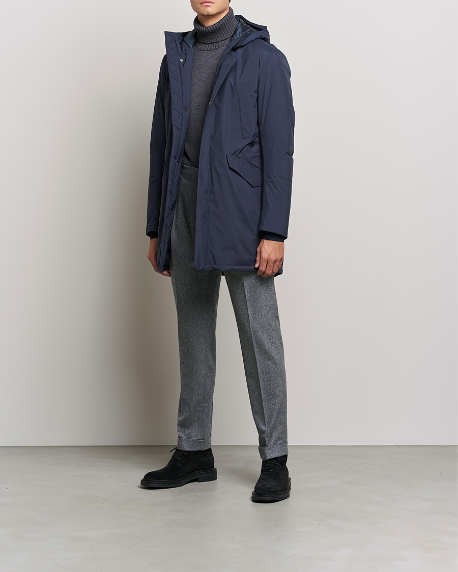 Herre | Jakker | Herno | Laminar Goretex Car Coat Navy