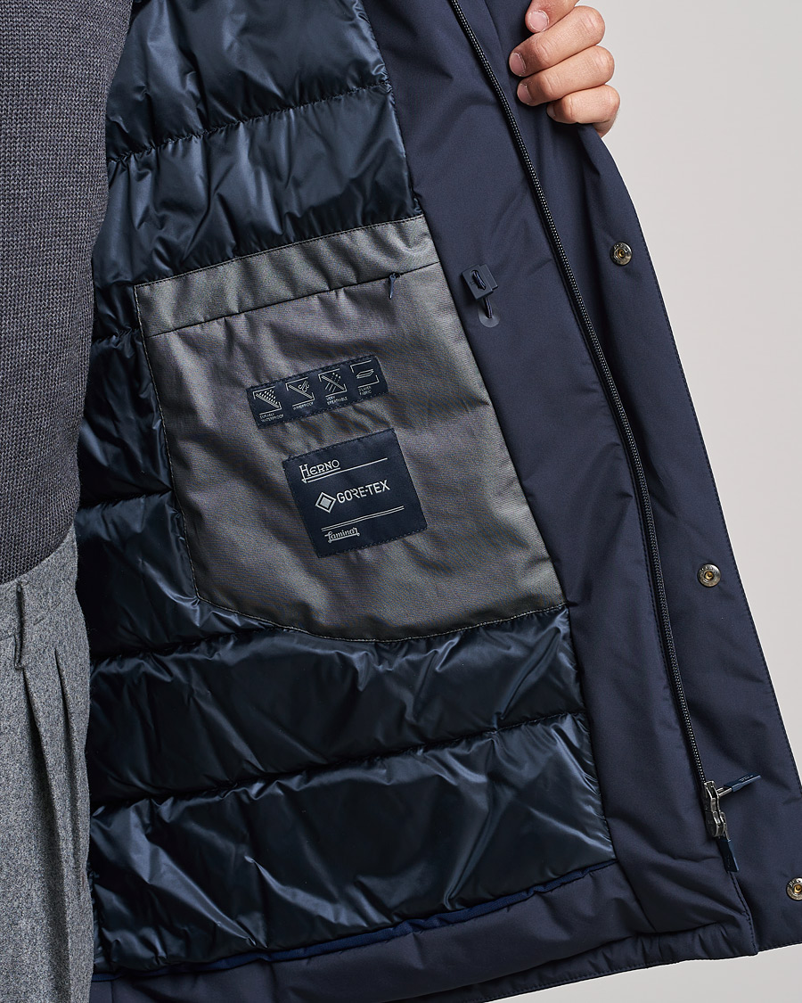 Herre | Jakker | Herno | Laminar Goretex Car Coat Navy