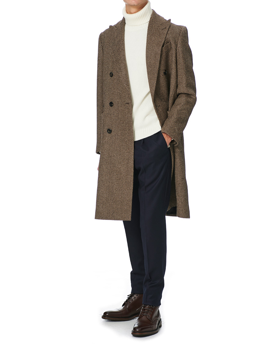 Herre | Jakker | Morris Heritage | Lytton Double Breasted Coat Brown