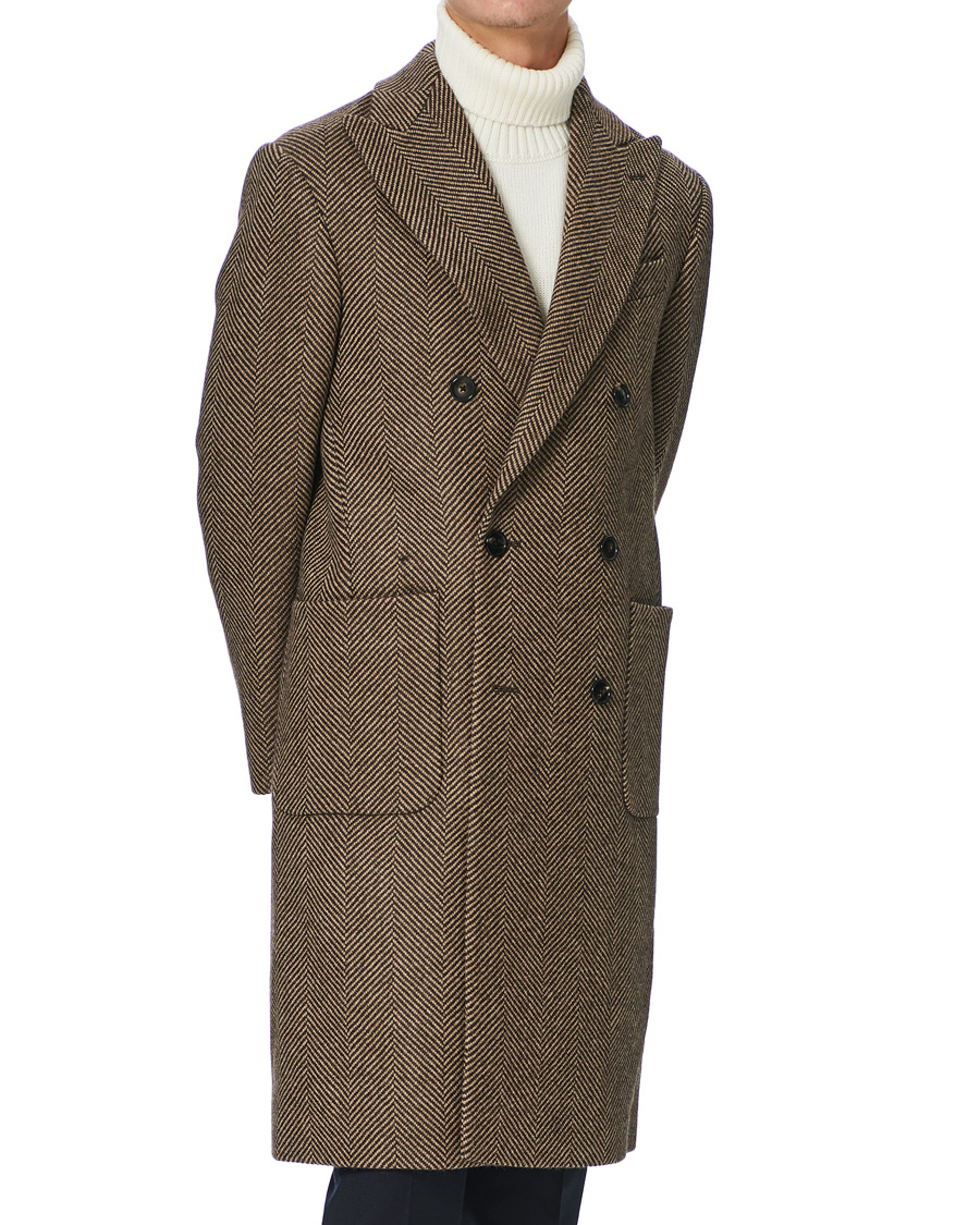 Herre | Jakker | Morris Heritage | Lytton Double Breasted Coat Brown