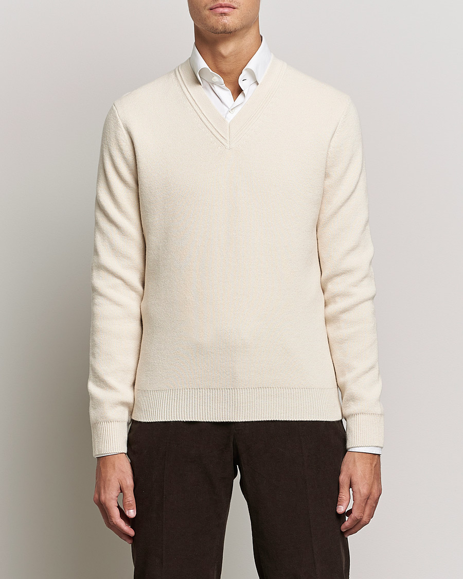 Herre | Gensere | Morris Heritage | Maretiimo V-Neck Off White