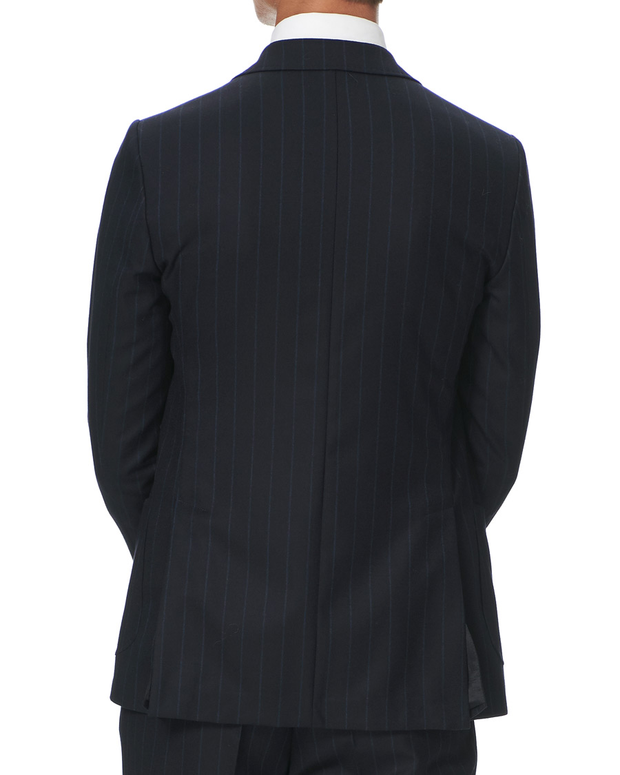 Herre | Dressjakker | Morris Heritage | Pinstripe Double Breasted Suit Blazer Navy