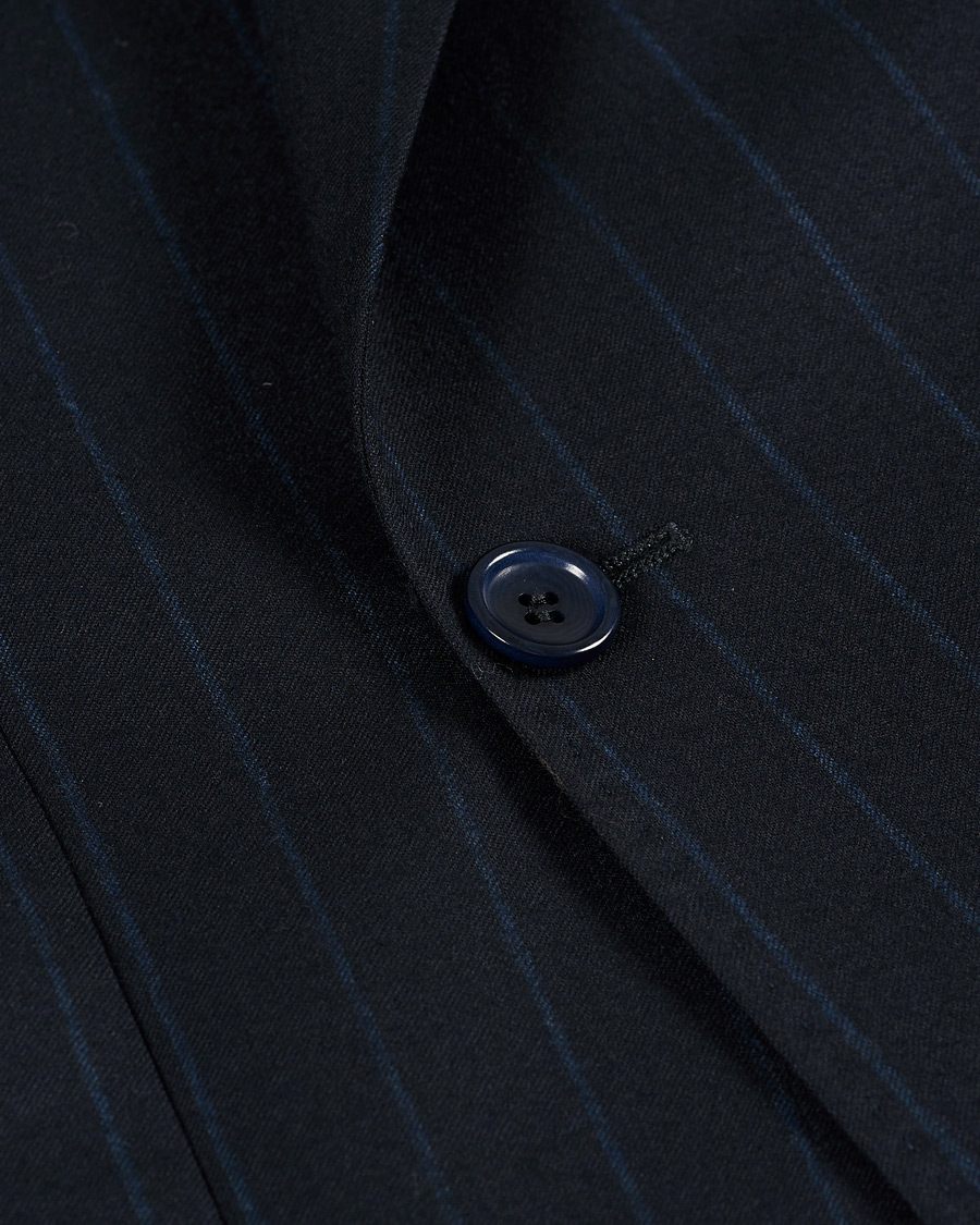 Herre | Dressjakker | Morris Heritage | Pinstripe Double Breasted Suit Blazer Navy