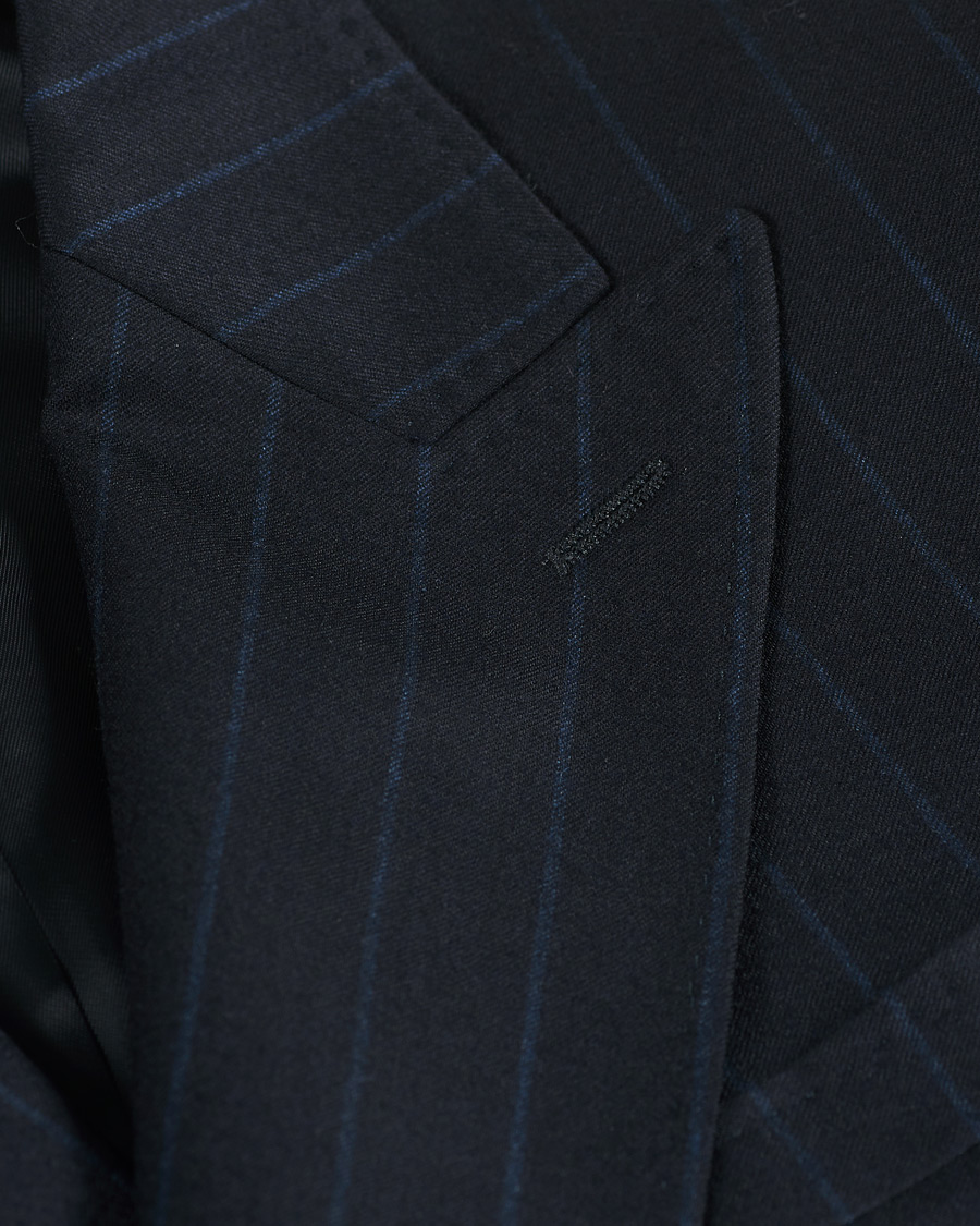 Herre | Dressjakker | Morris Heritage | Pinstripe Double Breasted Suit Blazer Navy