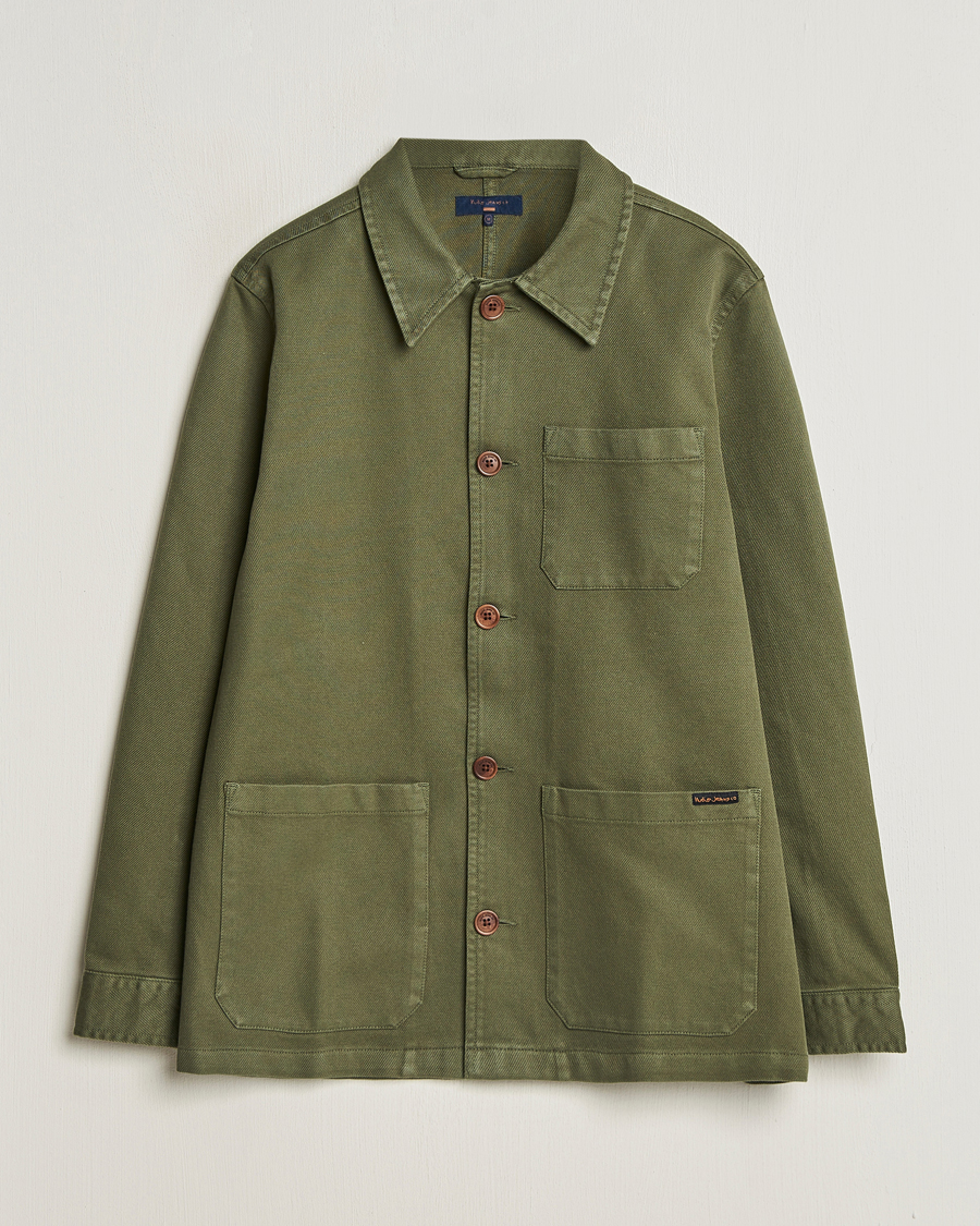 Herre | Skjorter | Nudie Jeans | Barney Worker Overshirt Olive