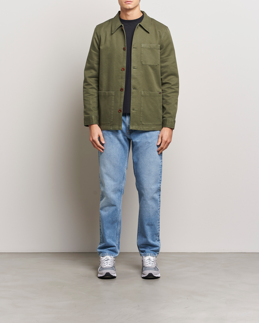 Herre | Skjorter | Nudie Jeans | Barney Worker Overshirt Olive
