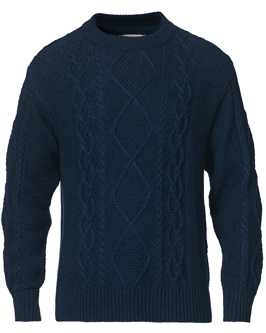 Herre | Gensere | Nudie Jeans | Didrik Braided Sweater Indigo