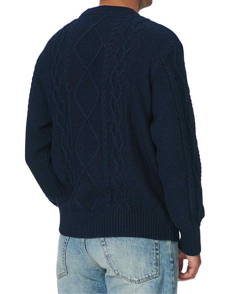 Herre | Gensere | Nudie Jeans | Didrik Braided Sweater Indigo