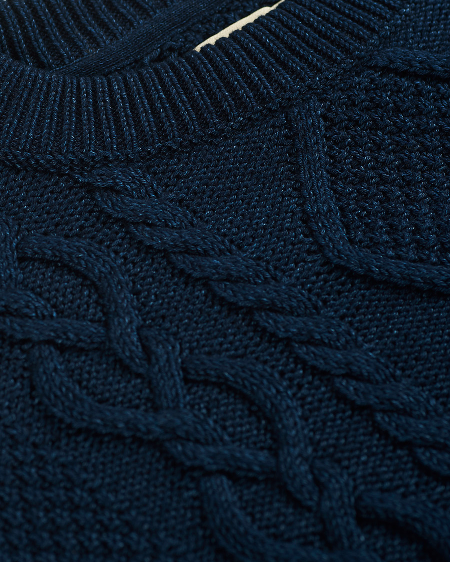 Herre | Gensere | Nudie Jeans | Didrik Braided Sweater Indigo