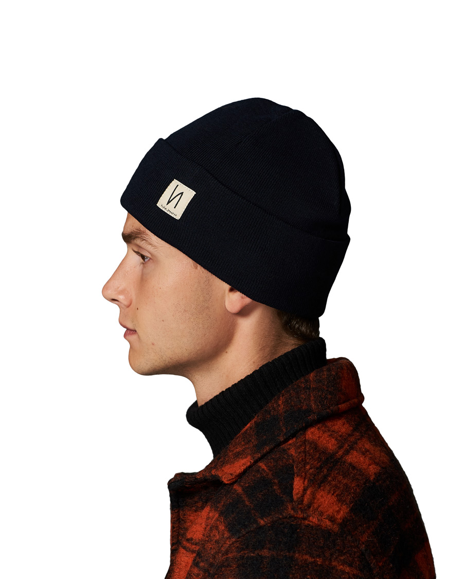 Herre | Nudie Jeans Falksson Beanie Navy | Nudie Jeans | Falksson Beanie Navy