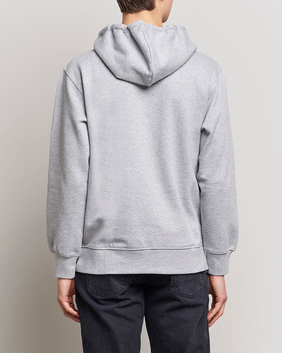Herre | Gensere | Nudie Jeans | Franke Logo Hoodie Grey melange