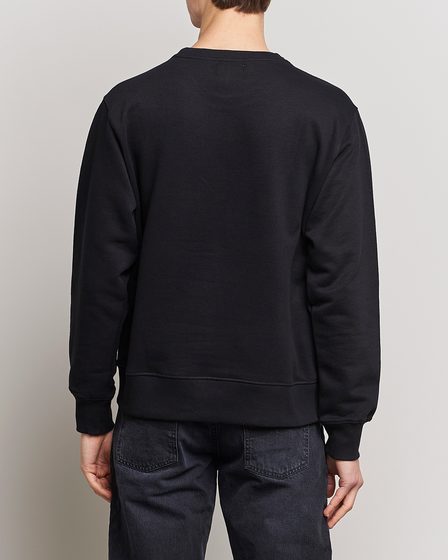 Herre | Gensere | Nudie Jeans | Frasse Logo Sweatshirt Black
