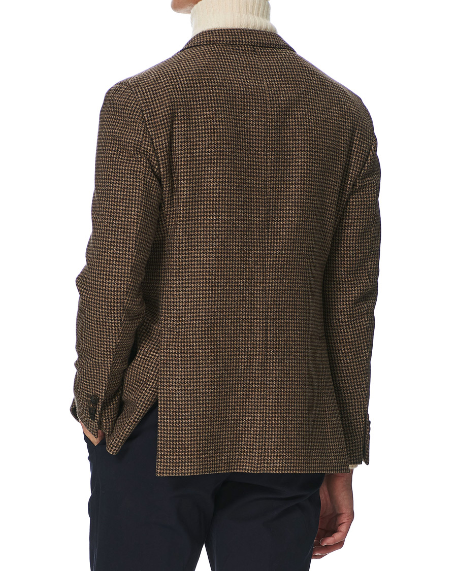 Herre | Dressjakker | Boglioli | K Jacket Houndstooth Blazer Brown